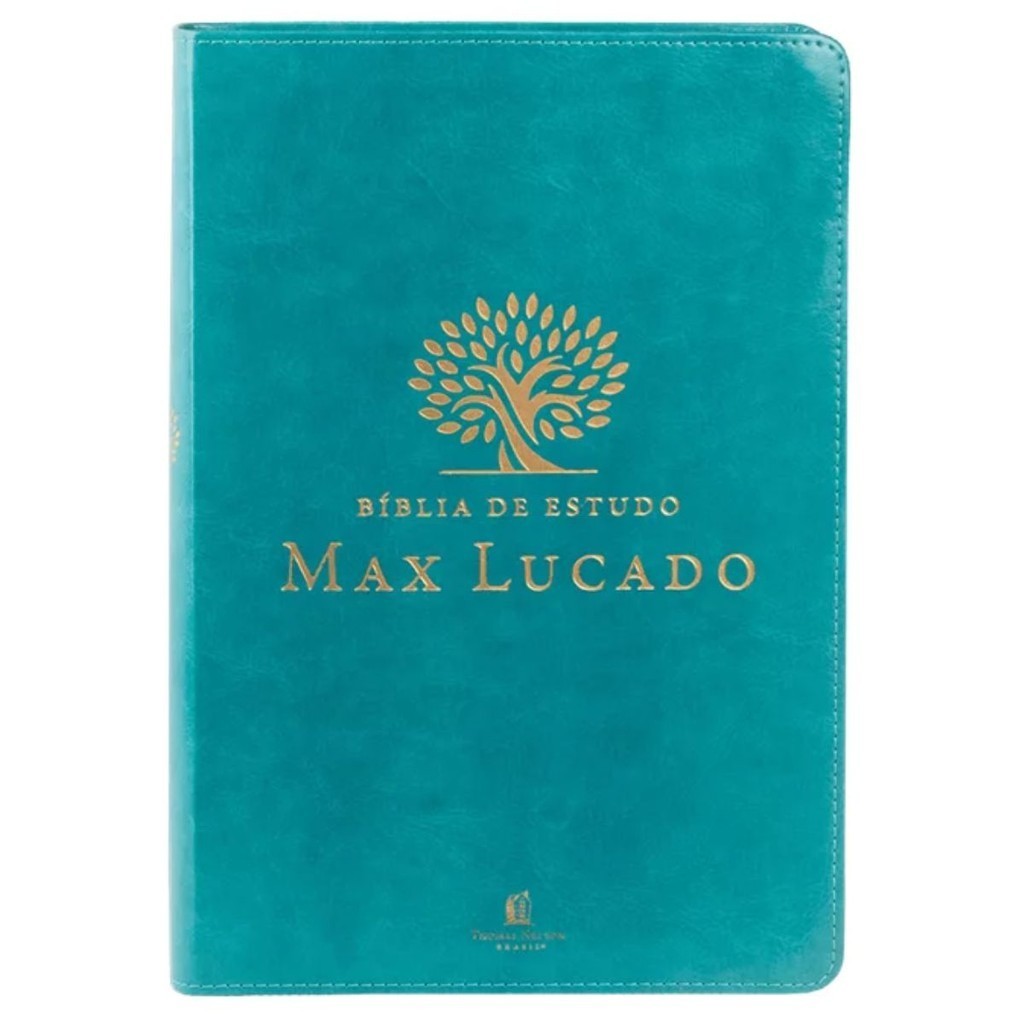 Bíblia de Estudo Max Lucado | Leitura Perfeita | NVI | Capa Luxo Verde