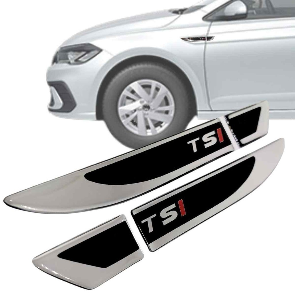 Par Emblema Lateral Polo Virtus UP Golf TSI Adesivo Resinado
