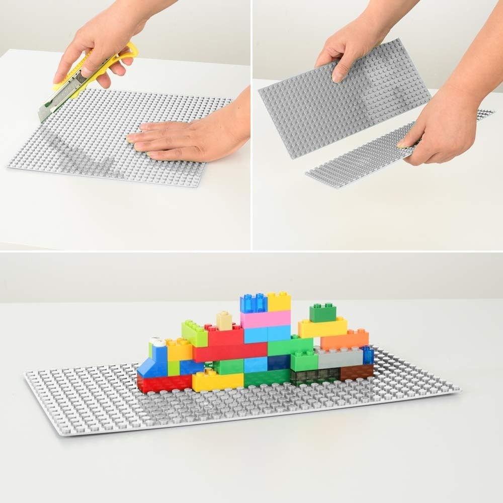 10 Polegadas X Placas De Base Autoadesivas Para Construção De Tijolos Compatíveis Com Todas As Principais Marcas Crianças Tijolo Diy Toy Gift