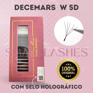 Cilios Decemars W 5D Curvatura D ORIGINAL com selo Volume Egípcio W5D Alongamento Extensão De Cílios em Oferta na Shopee
