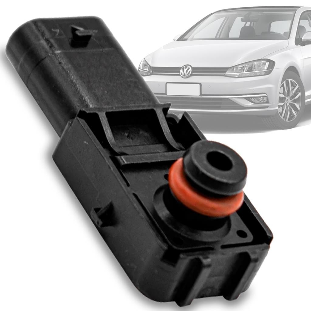 Sensor Map Pressao Volkswagen Golf Jetta Tiguan Virtus Polo UP Audi A1 A3 Q3 1.0 1.4 2.0 - 5Q0906207