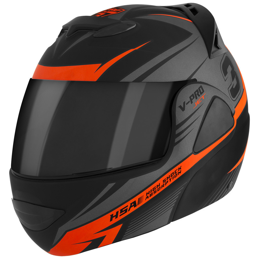 Capacete Moto Escamoteável Robocop Fechado Integral Pro Tork V-pro Jet 3 Lançamento Oferta Promoção