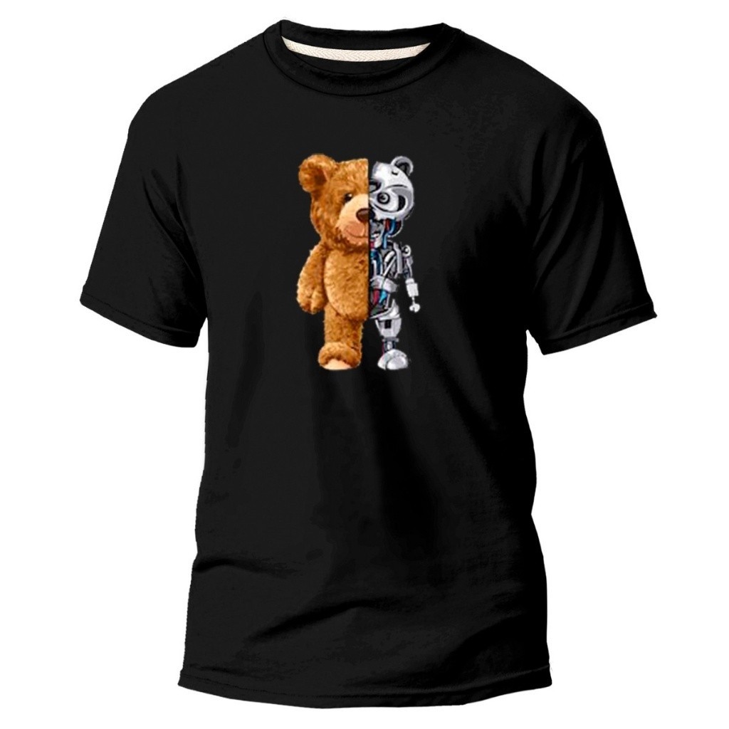Camisa Unissex Lançamento Camiseta Básica Estampada Robocop Streetwear Algodão Confortável Estilo Moda Unissex Envio Rápido