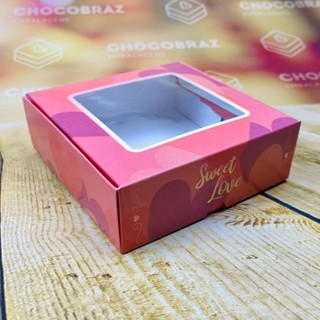 10 CAIXA PRACTICE C/ VISOR (09 DOCES) SWEET LOVE 4x12x12 cm 4897 (Mães e Namorado 2025) em Oferta na Shopee