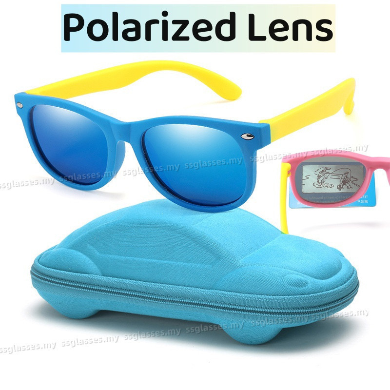 Óculos De Sol Polarizados Infantis Uv400 Flexíveis Para Crianças em Oferta na Shopee
