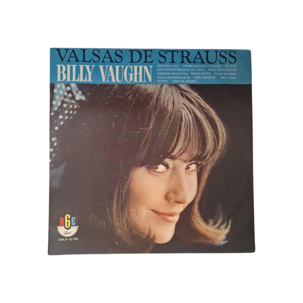 DISCO DE VINIL LP BILLY VAUGHN - VALSAS DE STRAUSS 1965
