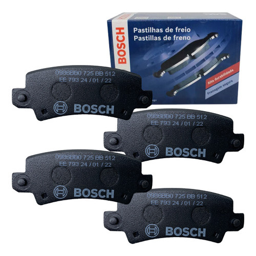Jogo Pastilha Freio Bosch Fielder 2004 2005 2006 A 2008 Corolla Se-g  Xei Xli 2003 2004 2005 A 2007 em Oferta na Shopee