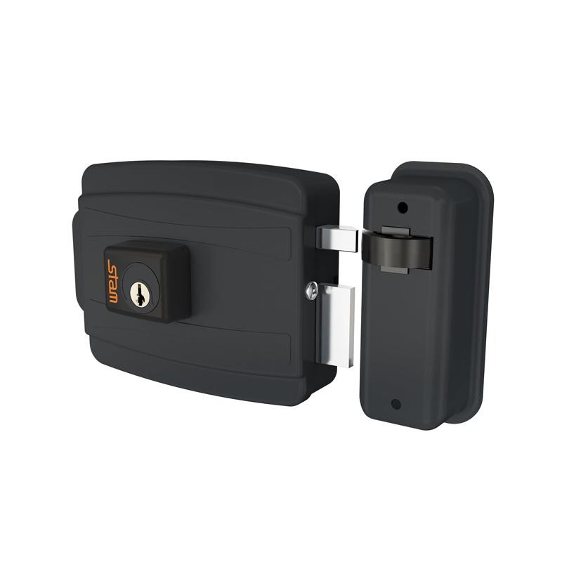 Fechadura Elétrica 40Mm Dentro Preto Fosco Stam em Oferta na Shopee