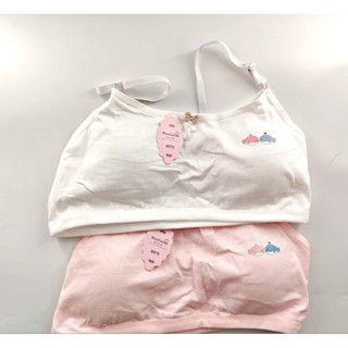 Conjunto de sutiã de algodão respirável com estampa de peixe de 2/3 peças para adolescentes de 8 a 15 anos em Oferta na Shopee