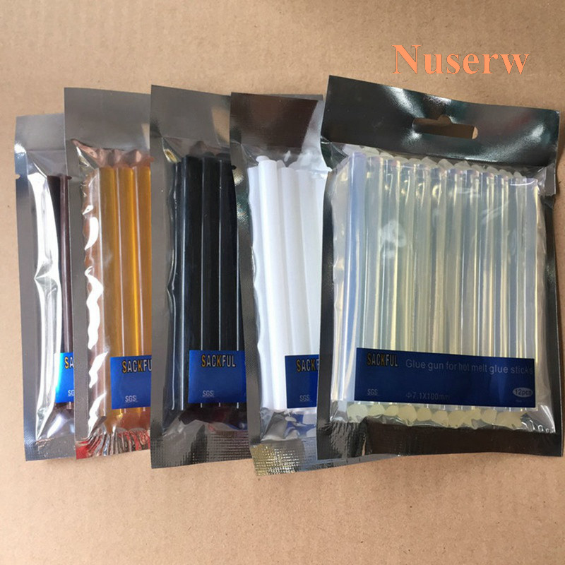 12 Peças x Cola De Queratina Para Extensão De Cabelo Em # Preto Dourado Marrom Ou Branco em Oferta na Shopee