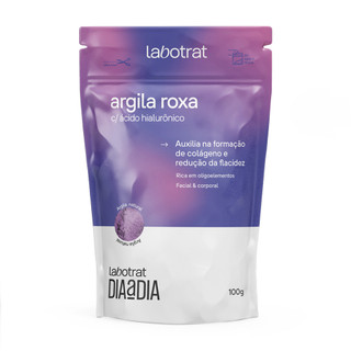 Argila Roxa Em Pó Ácido Hialurônico Corporal Labotrat 100g em Oferta na Shopee