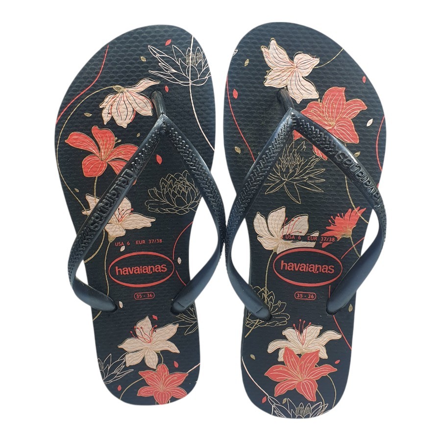 Chinelo Feminino Havaianas 4132823 Slim Organic em Oferta na Shopee