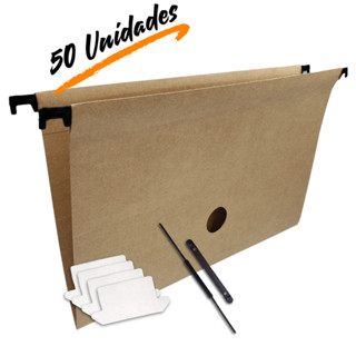 Caixa Pasta Suspensa Kraft Completa 200Gm 10 20 30 40 50 100 Unidades Completo em Oferta na Shopee