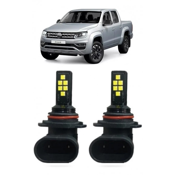 Par Lampada LED Bulbs Farol Milha Amarok 2010 a 2015 6000k