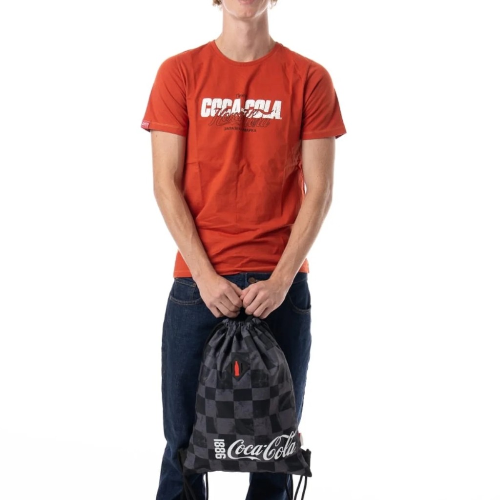 Mochila Coca-Cola Saco Casual Brush Quadriculada 78412633