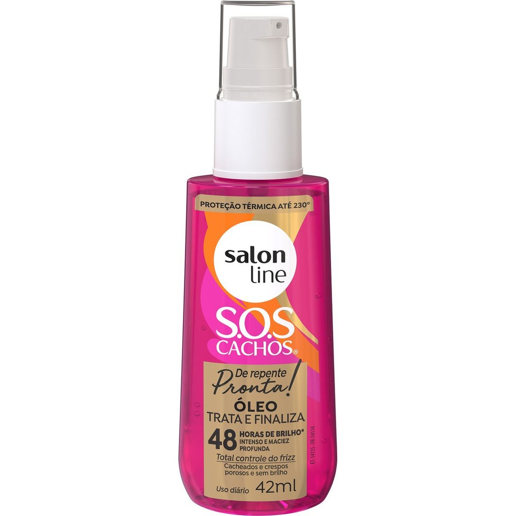Óleo Reparador SOS Cachos De Repente Pronta Salon Line 42ml em Oferta na Shopee