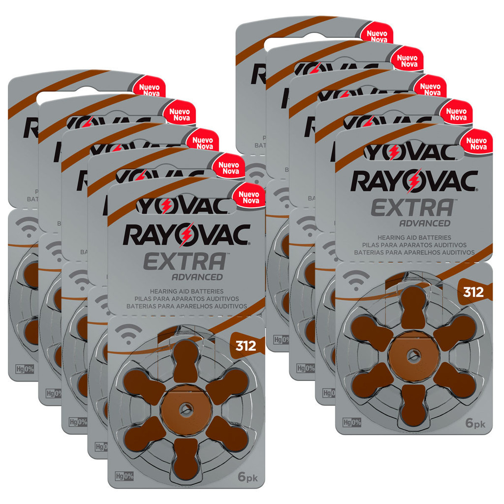 Pilha Auditiva 312 Rayovac Bateria Pr41 kit 60 unidades em Oferta na Shopee