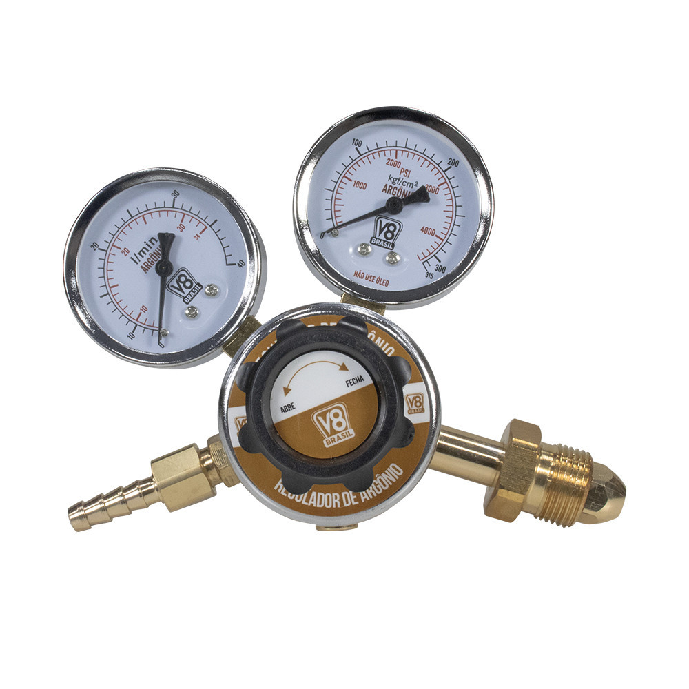 Regulador De Pressão Para Cilindro Gas Argônio - V8 Brasil em Oferta na Shopee