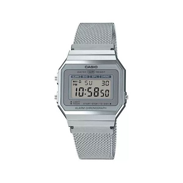 RELÓGIO CASIO FEMININO VINTAGE PRATA A700WM-7ADF
