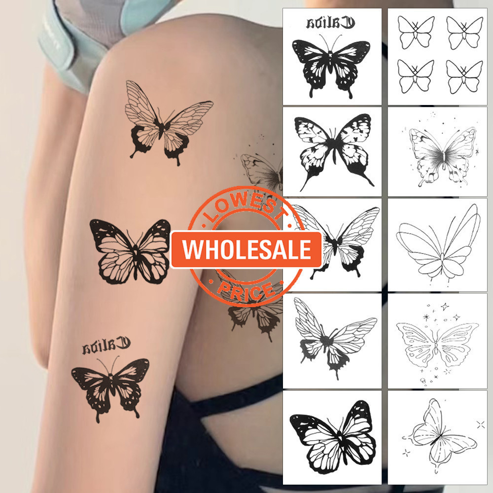 Tattoo Borboleta com Flores: Onde Comprar | BuscaProdutos