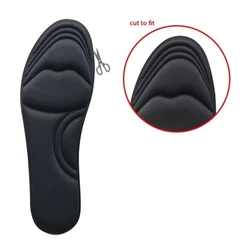 Palmilha Almofada Comfortavel ortopédica respirável sapatos, espuma memória, palmilhas esportivas 5D unissex esportiva