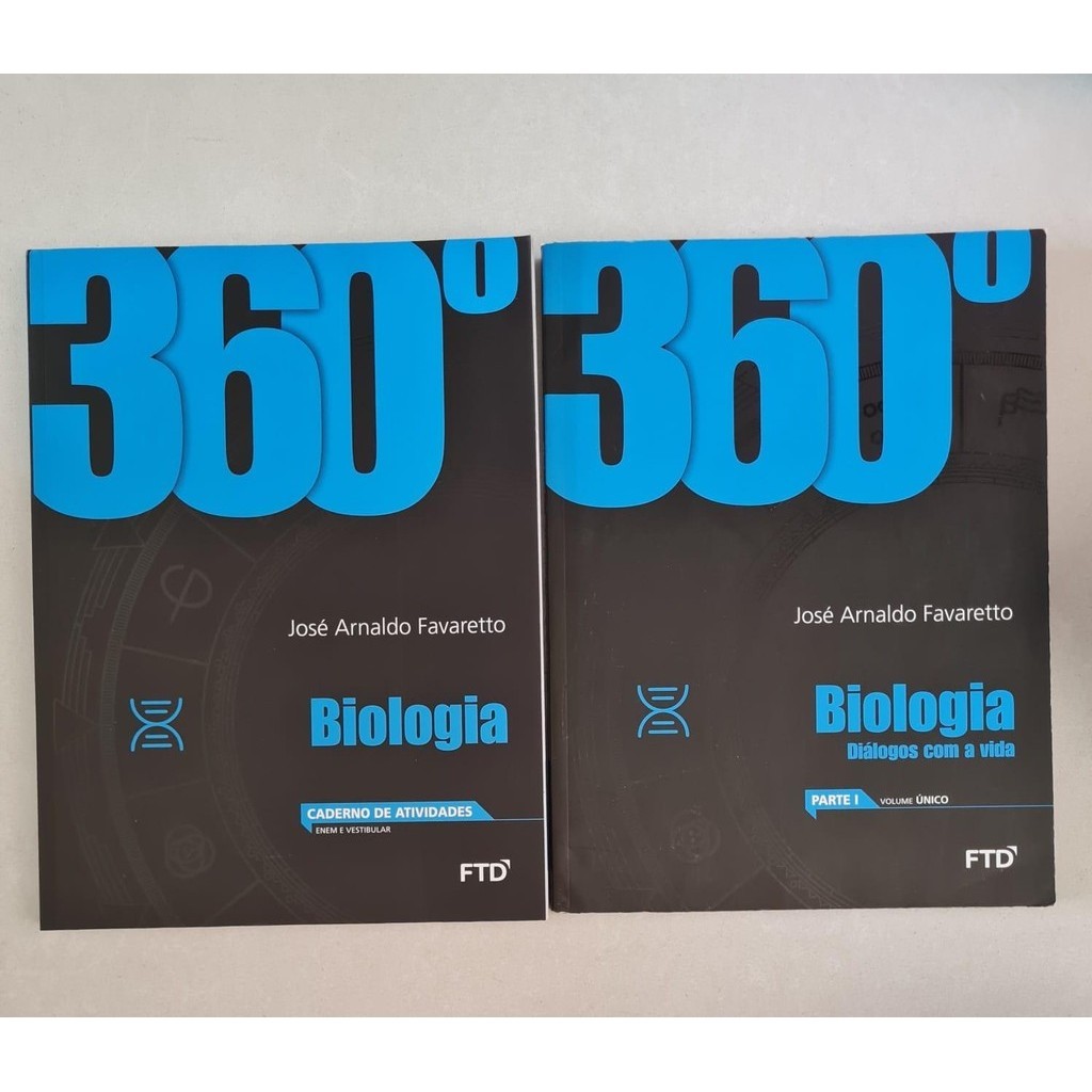 LIVRO, KIT(6), BOX BIOLOGIA 360, COM 6 LIVROS, FTD, JOSÉ ARNALDO FAVARETTO