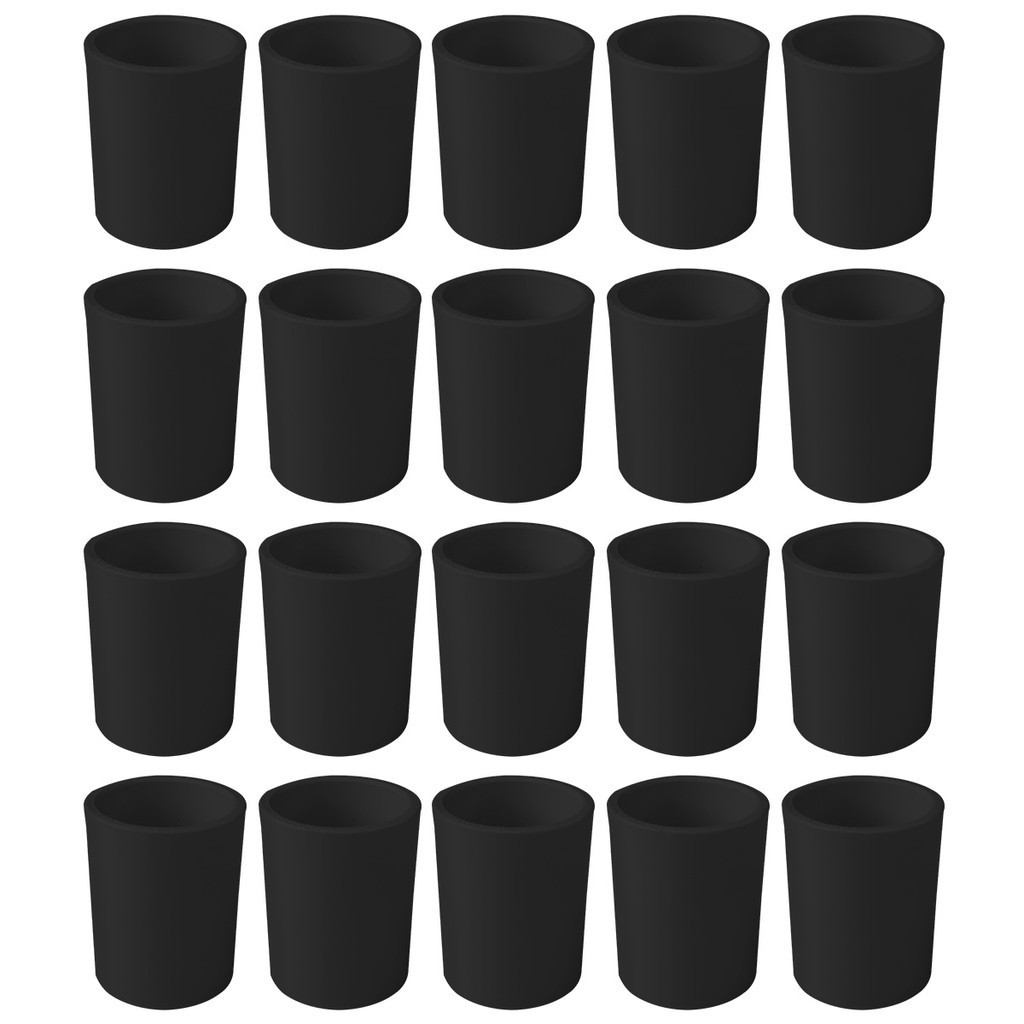 Kit 20 Pcs  Luva Pvc Preto 1 Polegada Emenda P/Tubo Condulete Eletroduto  Soldável