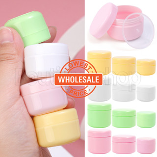 [Wholesale Price] Travel Loção Creme Facial Cosmética-Frascos Plásticos Com Tampa-Frasco Vazio Plástico Maquiagem-Para Sais De Banho Pó Cosmético - em Oferta na Shopee