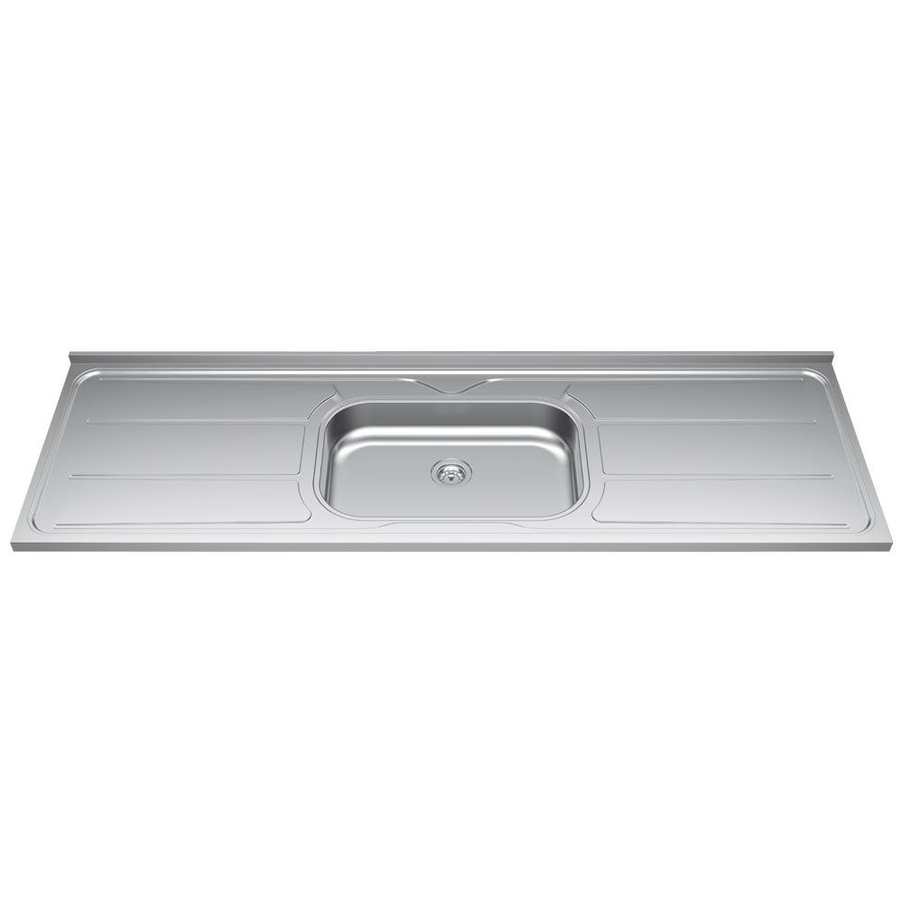 Pia de Cozinha com Cuba 180cm e Válvula Aço Inox - Ghel Plus em Oferta na Shopee