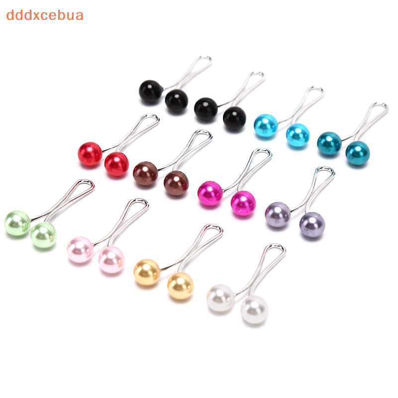 [Dddddxcebua] 12pcs Broche De Lenço De Pérola Cabeça Senhora Muçulmano Clipes Hijab em Oferta na Shopee