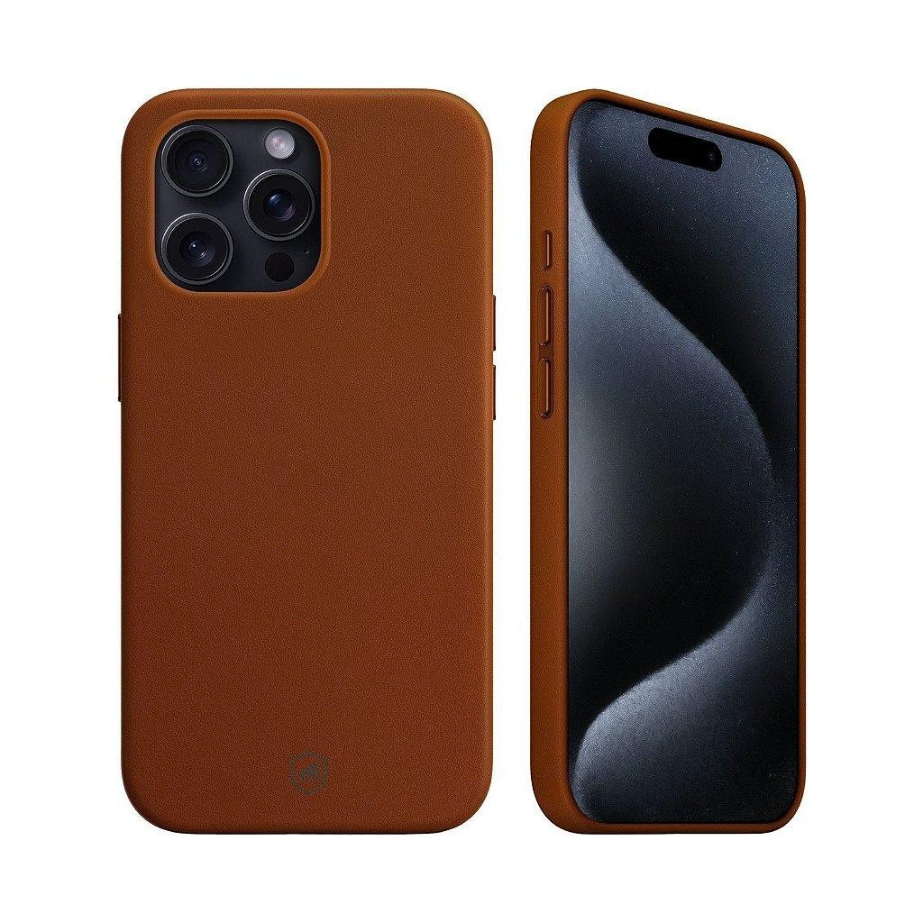 Capa Case Capinha Couro Dual Marrom p/ iPhone 15 Pro Gshield – Sofisticação e Proteção em Oferta na Shopee