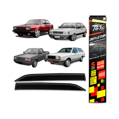 Calha Chuva Defletor TG Poli Vw Gol Voyage Parati Saveiro 1987 1988 1989 1990 1991 1992 1993 1994 - 2 Portas