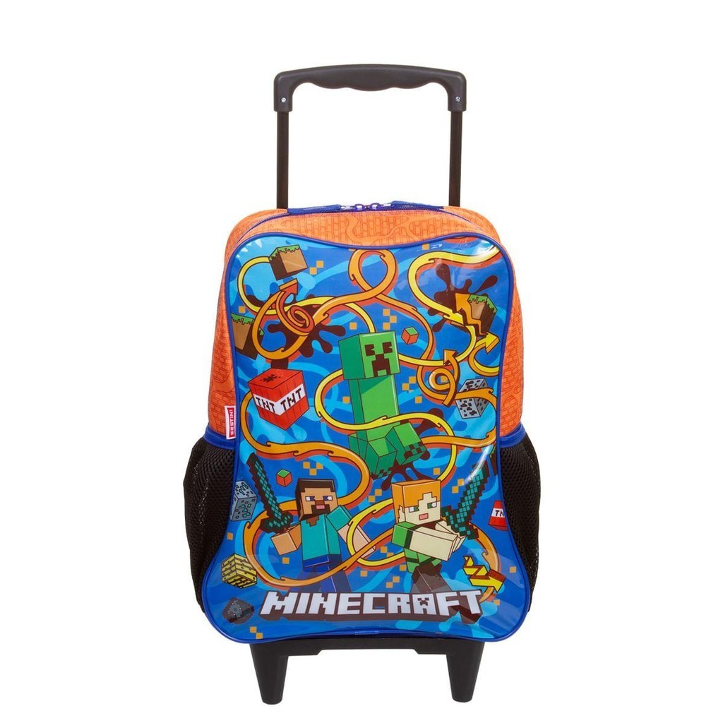 Mochila de Rodinha Grande Minecraft M - Colorido em Oferta na Shopee