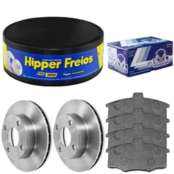 Kit Pastilha Disco Freio Kadett Monza 82 A 96 Dianteiro
