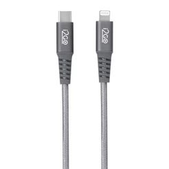 Cabo Carregador USB-C para Lightning iPhone i2GO Certificado Mfi 2m 3A Rápido e Reforçado iPhone 5 ao 14 Chumbo
