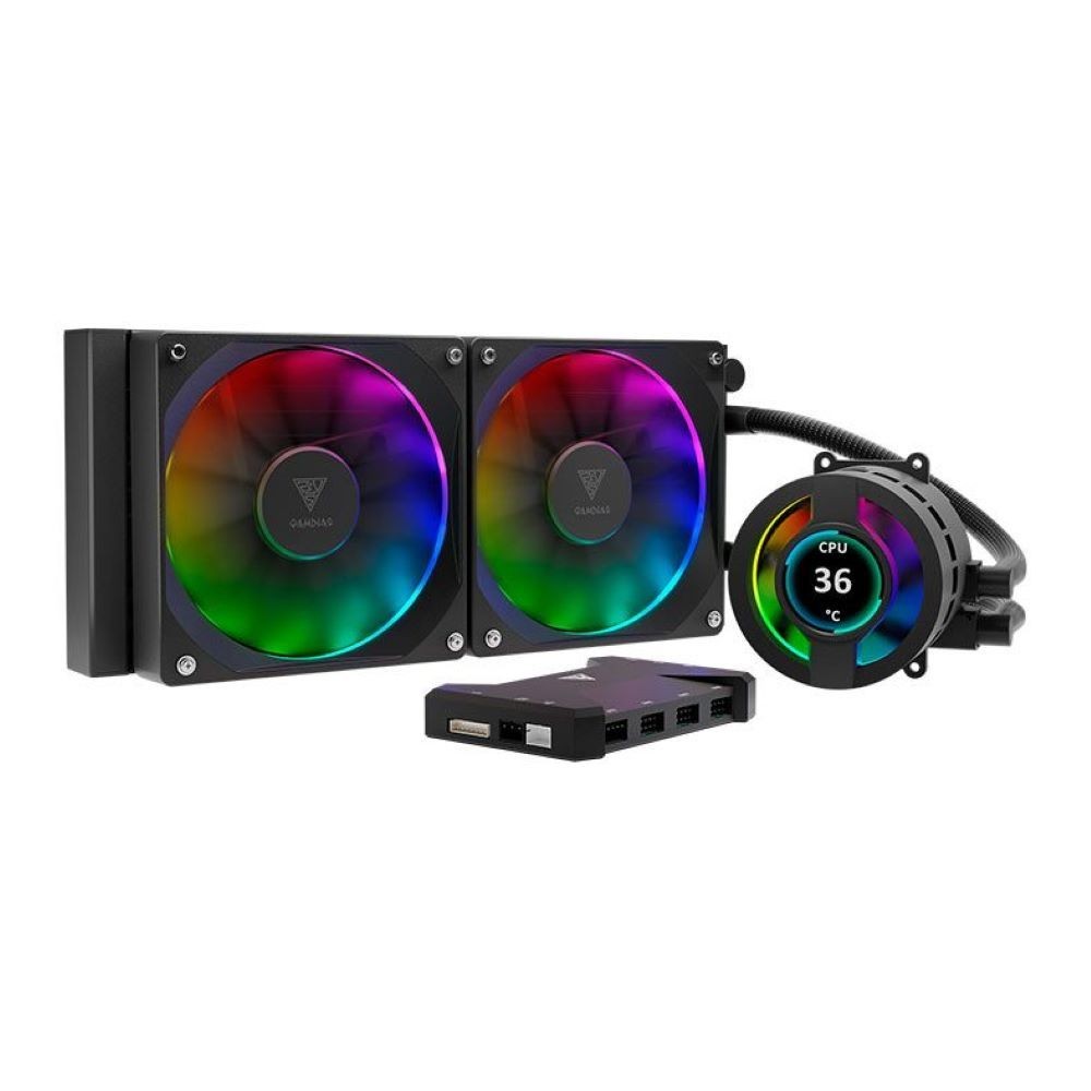 WATER COOLER GAMDIAS CHIONE P3 ARGB 240MM AMD/INTEL P3-240U PRETO