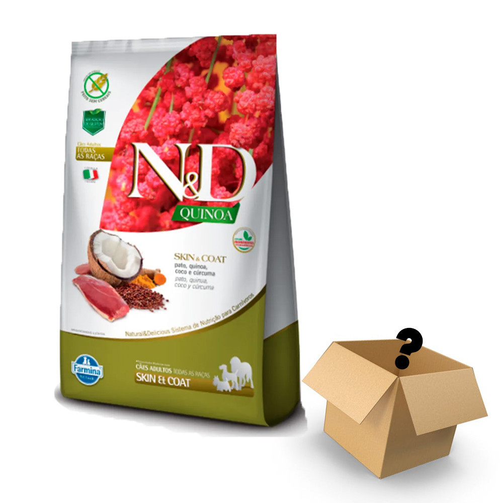 Ração N&D Quinoa Cães Adultos Skin Pato 10,1Kg - ND QUINOA