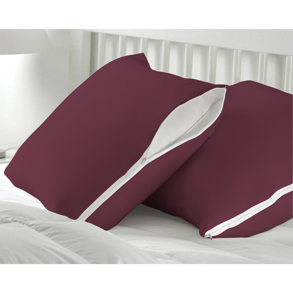 4 Capas Protetoras de Travesseiro Malha Gel (Helanca)  Fronha 50cm x 70cm com Zíper