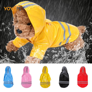 Capa De Chuva Com Capuz Tira Reflexiva Para Cães Casacos Impermeáveis Roupas Respiráveis Cachorros Ao Ar Livre em Oferta na Shopee