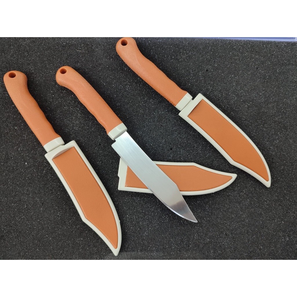 Faca Afiada Lâmina com Capa,Tampa Protetora, Faca para Pesca Viagem Camping Cozinha, Faca Para Frutas e Legumes