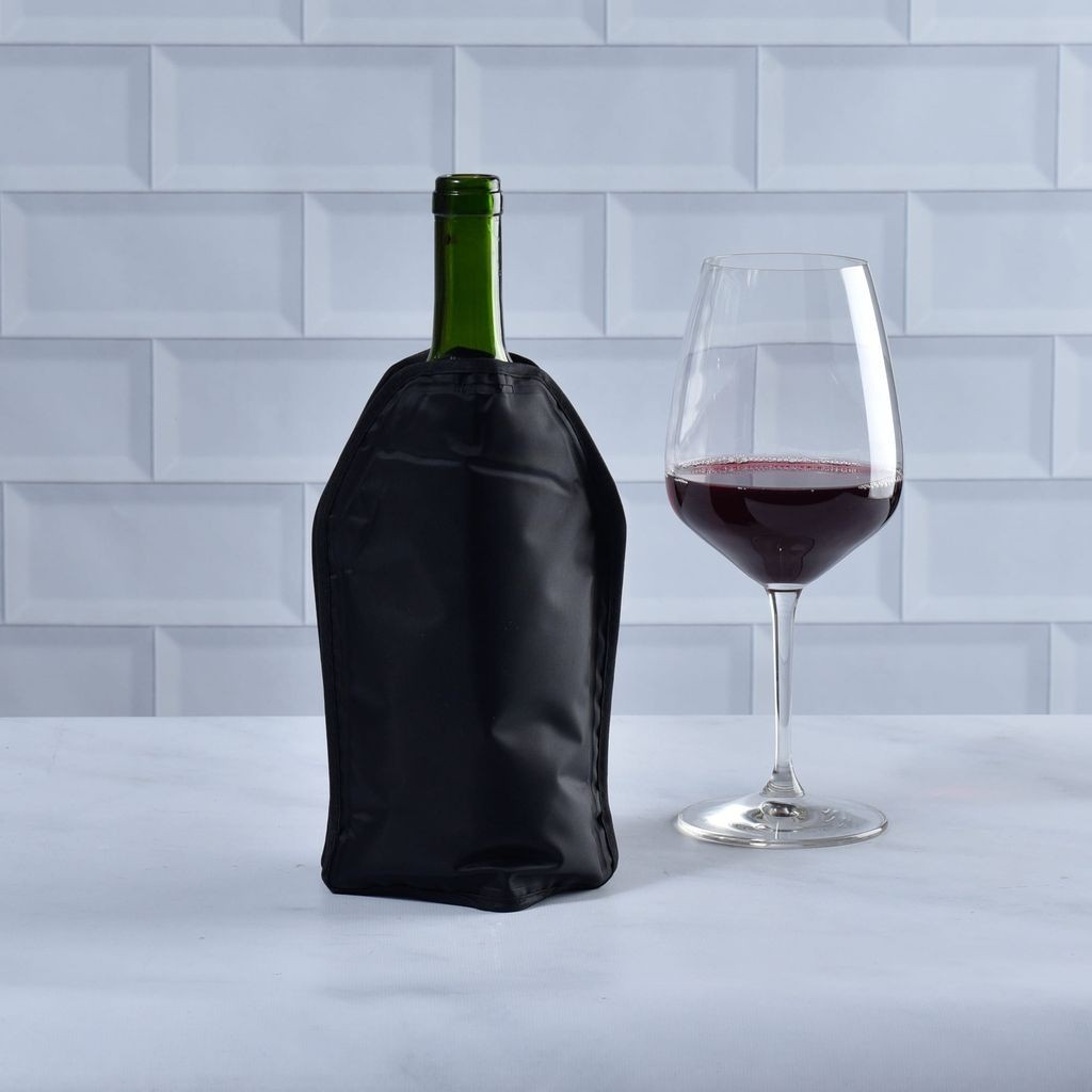 Detalhes do Capa Térmica para Garrafa de Vinho Wine Collection Kenya Preta