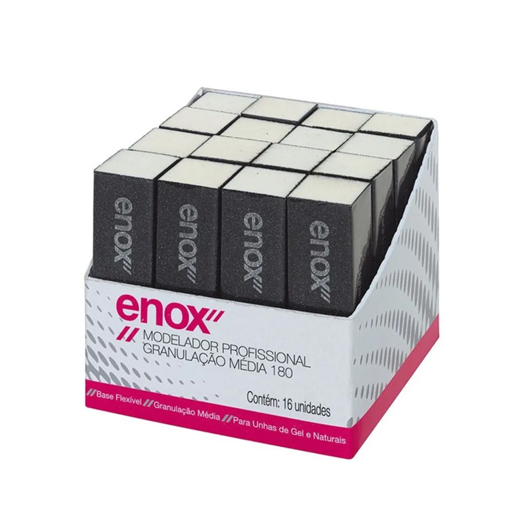 Bloco Modelador De Unha Gran. Média Com 16 Unidades - Enox