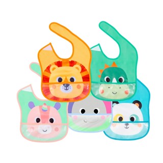 Babador com Bolso Tecido Impermeável Bolso Pega Migalhas com Fecho Ajustável Bubazoo Buba em Oferta na Shopee