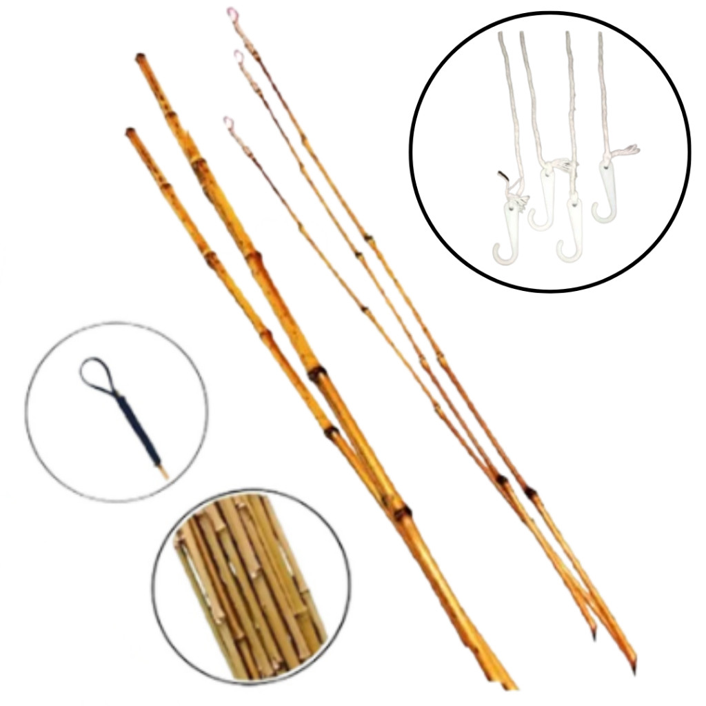 Kit 10, 20 OU 30 Peixes + 1,2,3 OU 5 Varas de 100cm 1 metro Festa Junina Pescaria Brincadeira Jogos Peixe — imagem 2 de 2