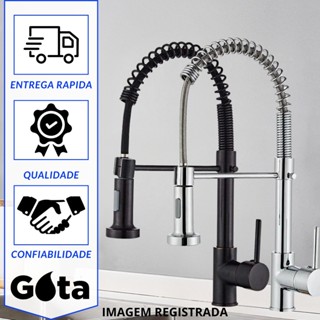 Torneira Cozinha Gourmet Inox Luxo AGUA FRIA