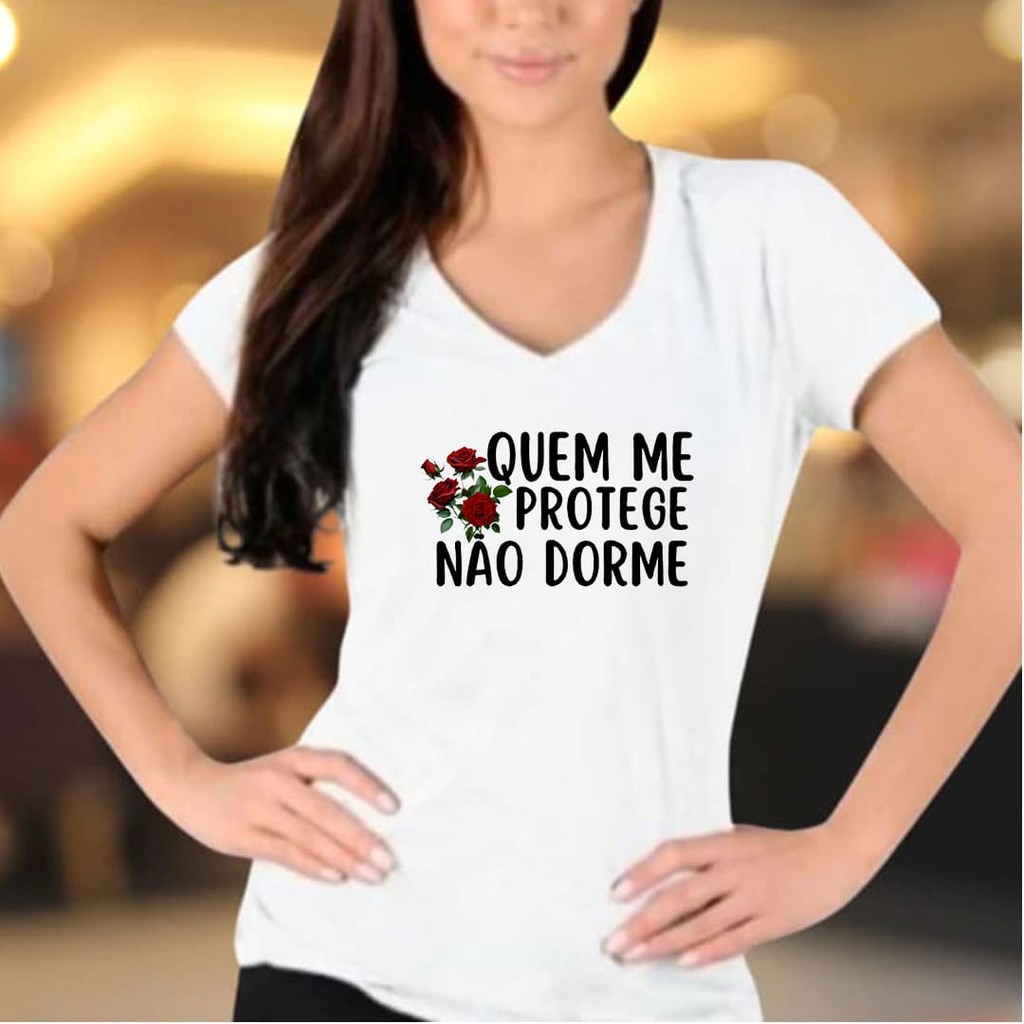 BabyLook Umbanda Quem me protege não dorme - PombaGira - Umbanda Candomblé - Unissex
