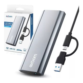 Case Gaveta SSd M.2 Nvme 2230 a 2280 USB 3.1 e USB-C 10GB/s em Oferta na Shopee