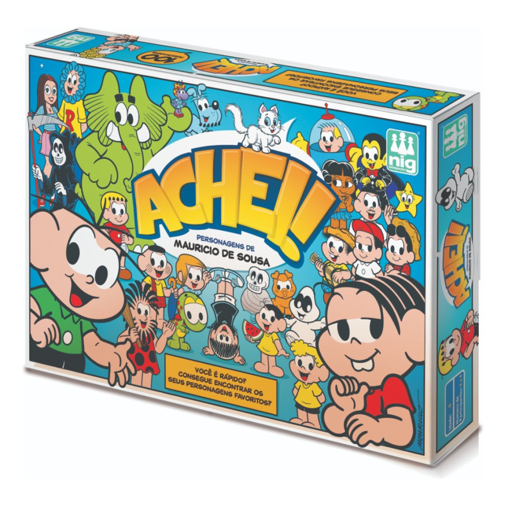 Jogo De Tabuleiro Infantil Achei! Turma Da Mônica Nig