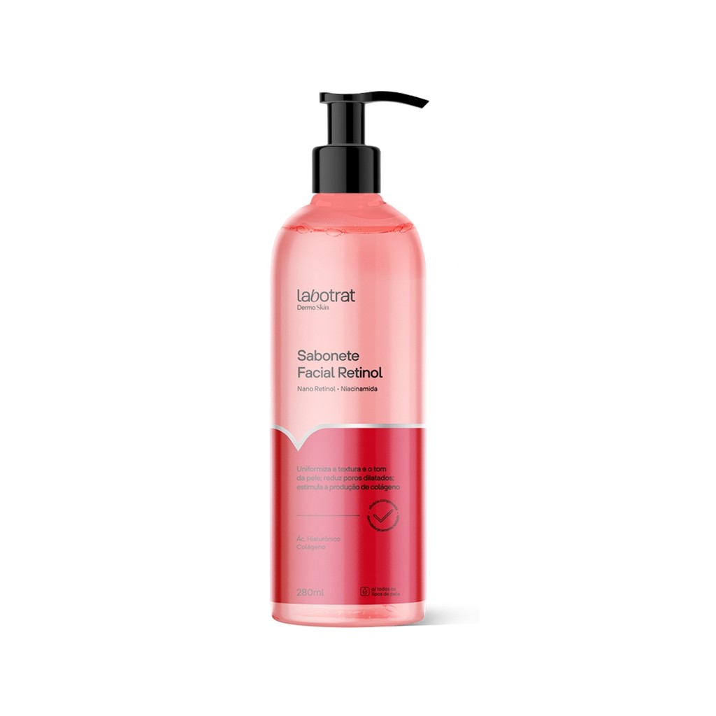 Sabonete Facial Retinol Colágeno Dermo Skin Labotrat 280ml - Beauty