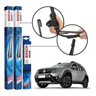 Kit 3 Palhetas Dianteiras Aerofit + Traseira REAR Original Bosch Renault Duster 2011 A 2020 em Oferta na Shopee